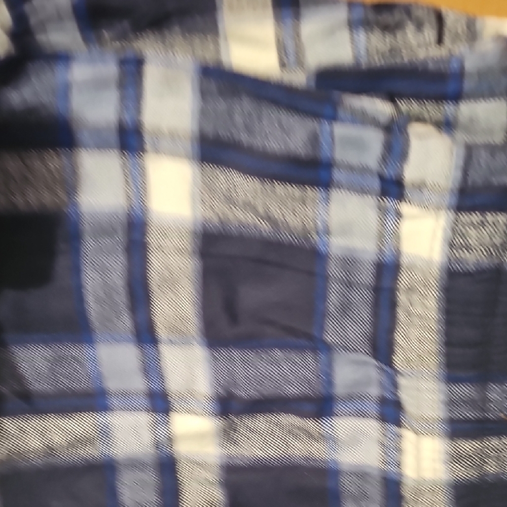 GAP NWT Men's Flannel Sleep Set - Navy and Plaid Size Medium - Picture 3 of 6